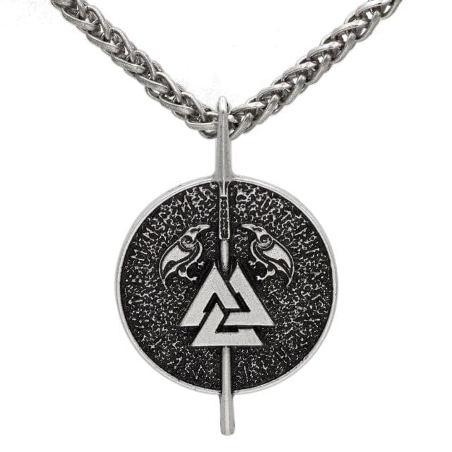 Collier Viking <br>Valknut Et Corbeaux</br> Viking Shop