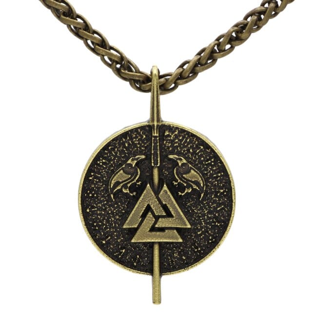 Collier Viking <br>Valknut Et Corbeaux</br> Viking Shop