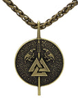 Collier Viking Valknut Et Corbeaux Viking Shop