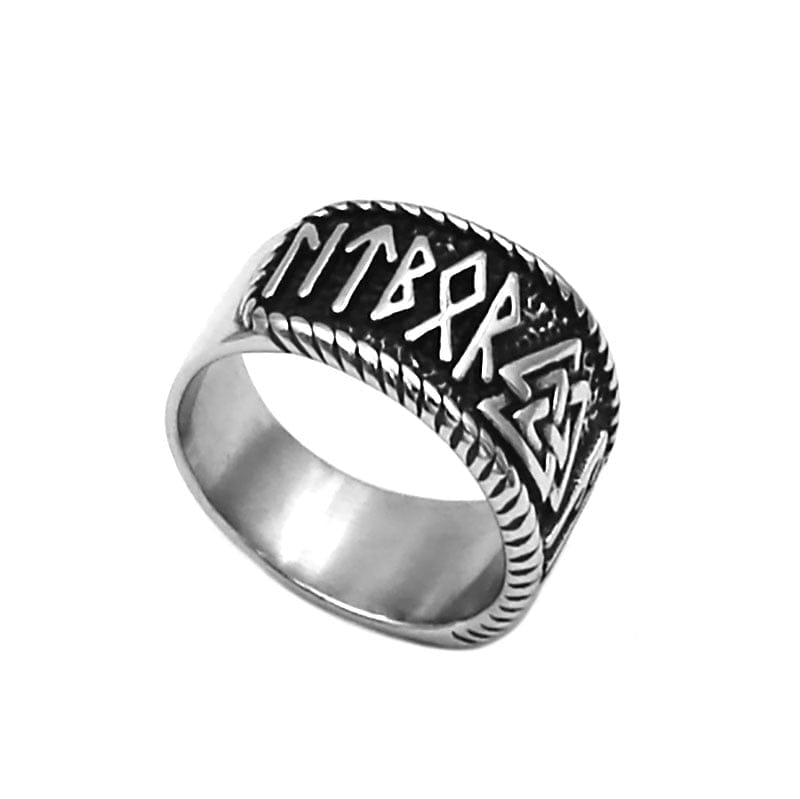 Bague Viking <br>Valknut & Runes</Br> Viking Shop