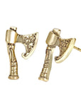 Boucles d'Oreilles Hache Viking Shop