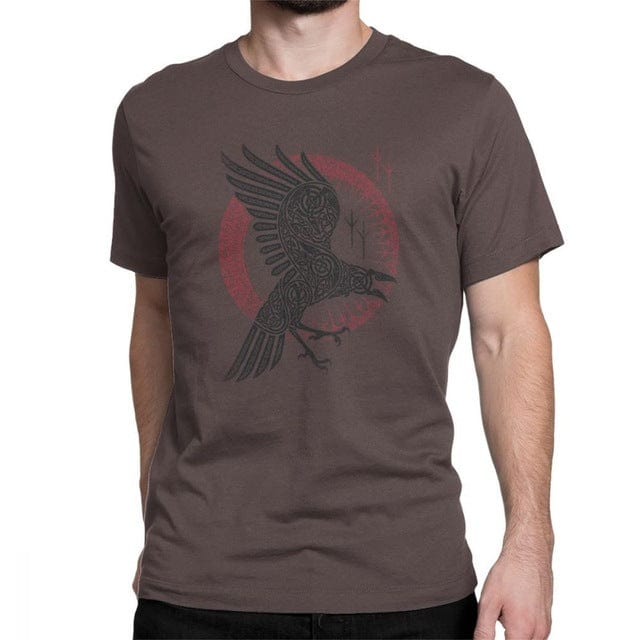T-shirt viking corbeau