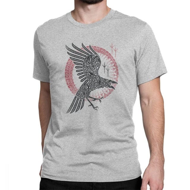 T-shirt viking corbeau