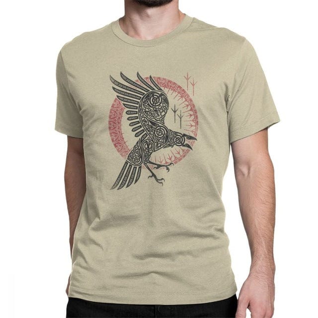 T-shirt viking corbeau