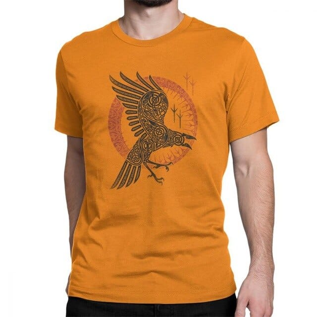 T-shirt viking corbeau
