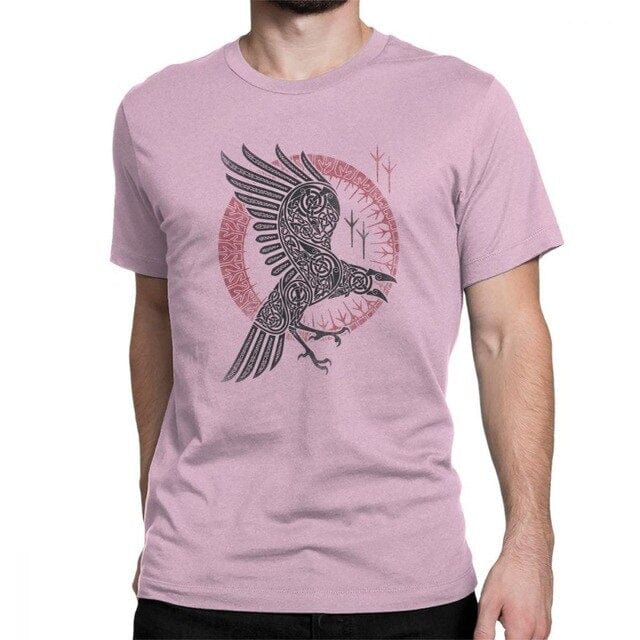T-shirt viking corbeau