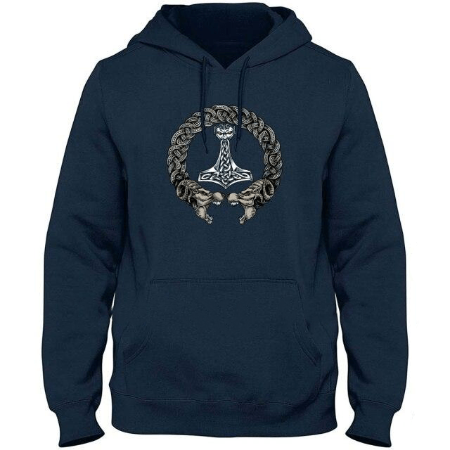Sweat-Shirt Viking <br>Fenrir & Mjolnir</br> Viking Shop