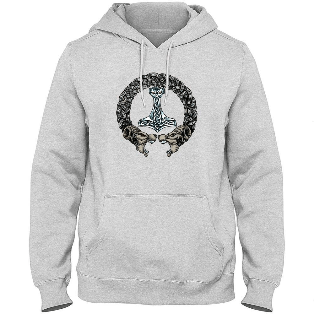 Sweat-Shirt Viking <br>Fenrir & Mjolnir</br> Viking Shop