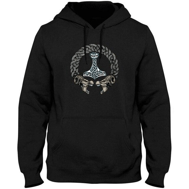 Sweat-Shirt Viking <br>Fenrir & Mjolnir</br> Viking Shop