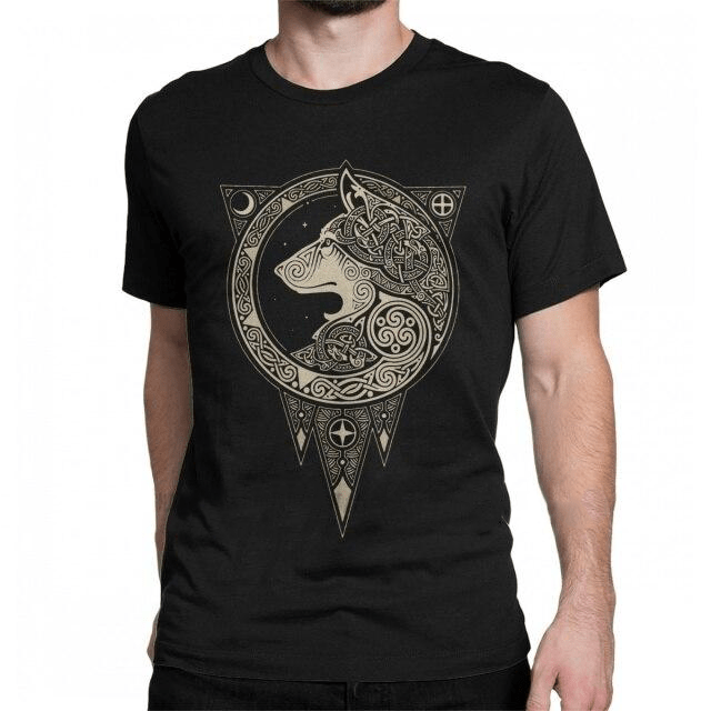 T-shirt Viking Loup