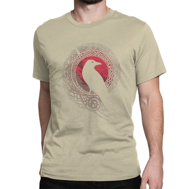 T-shirt viking Corbeau