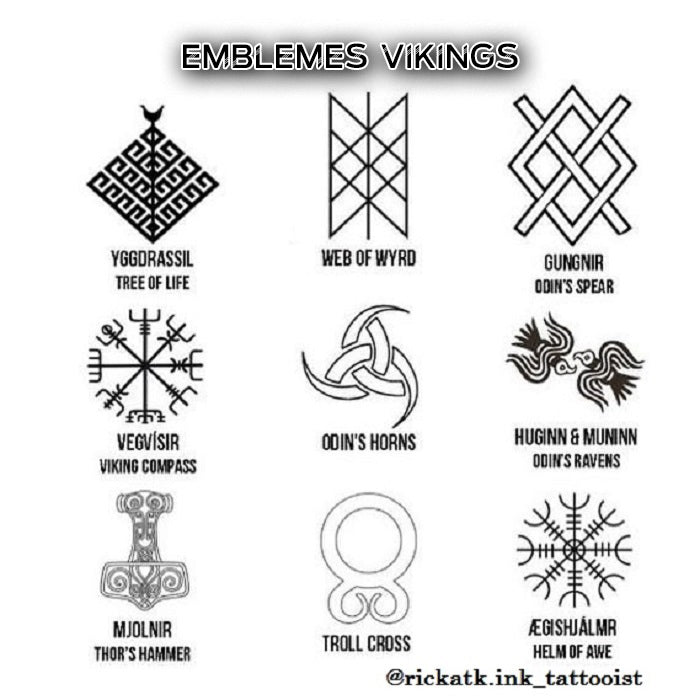 Quels sont les différents emblèmes vikings ?