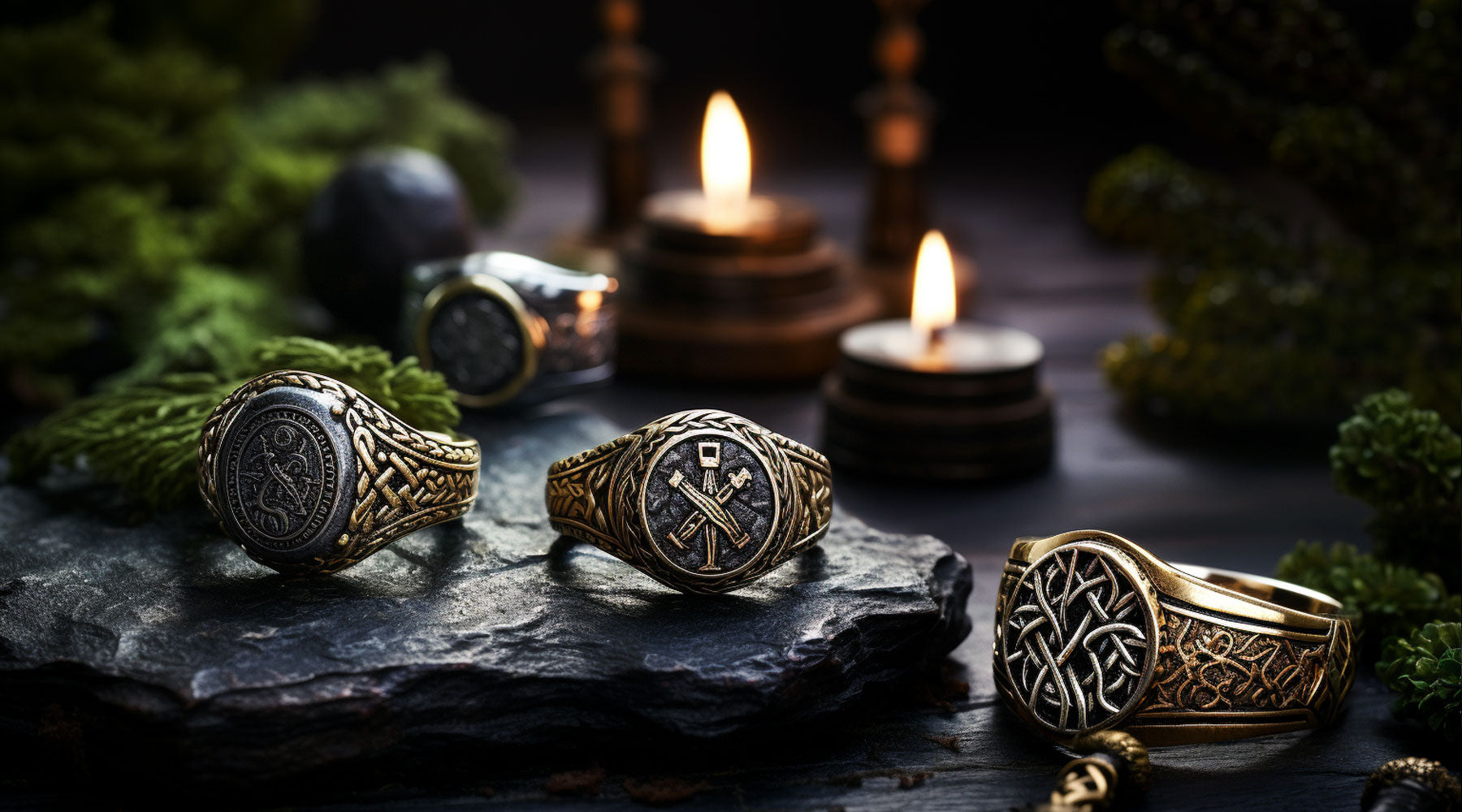 Bague Viking Alliance Et Chevali re Viking Shop