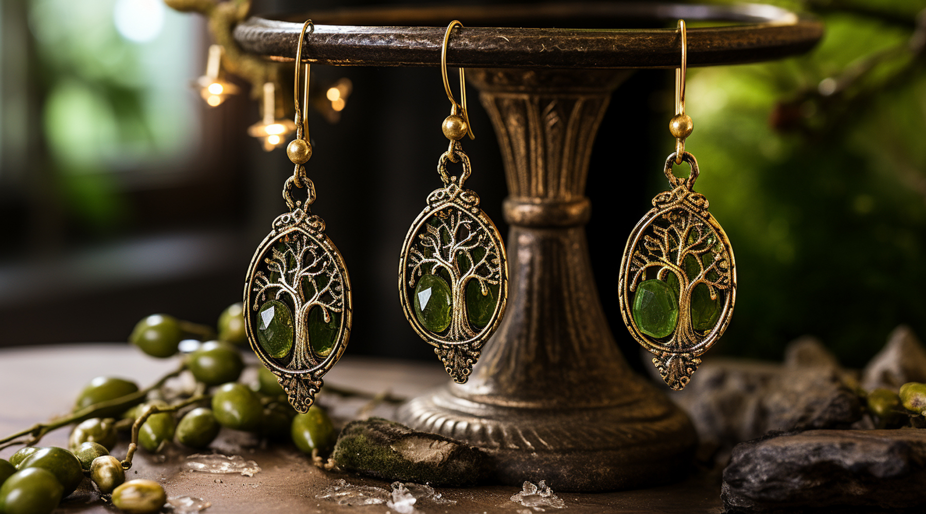 Boucle d'Oreille Arbre De Vie