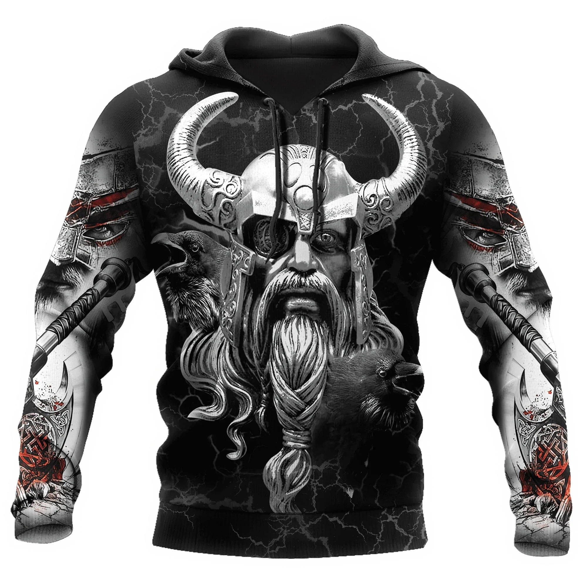 Sweat-shirt viking de guerrier barbu