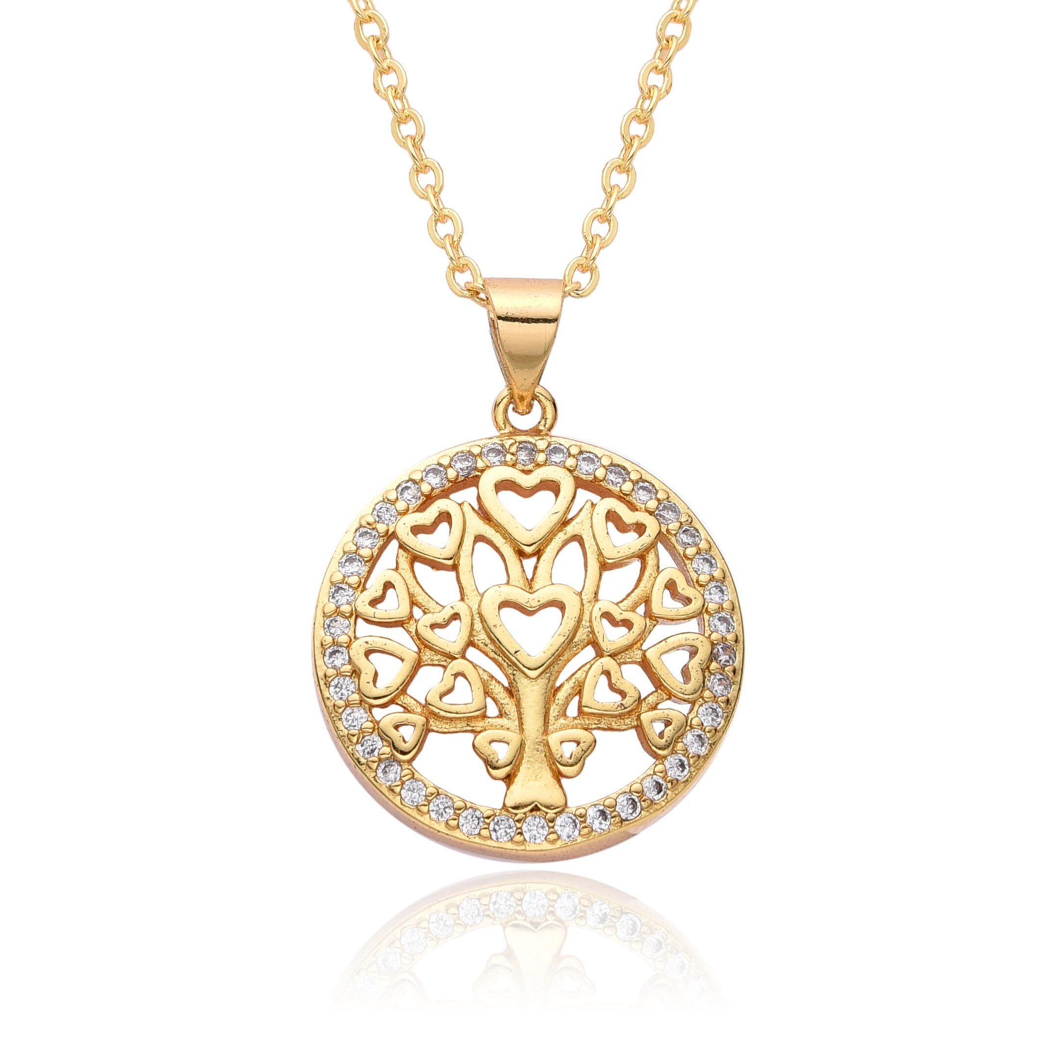 Collier Viking Arbre De Vie Or