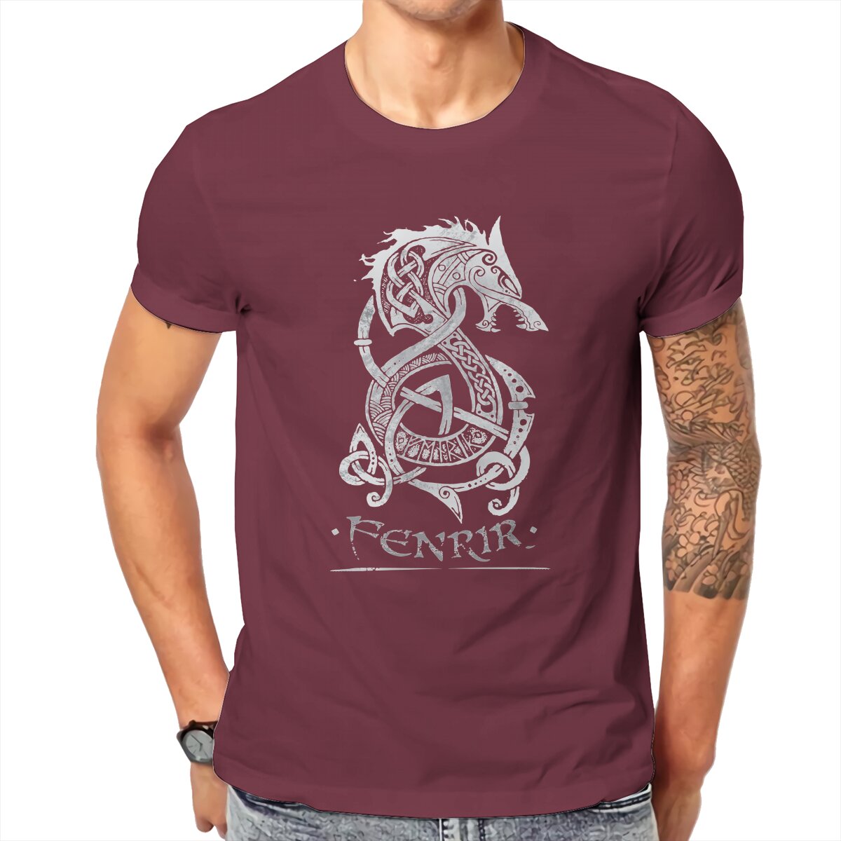 T-shirt Viking Fenrir Sauvage