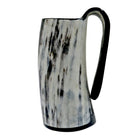 Chope Viking En Corne De Bœuf Blanche Et Noire