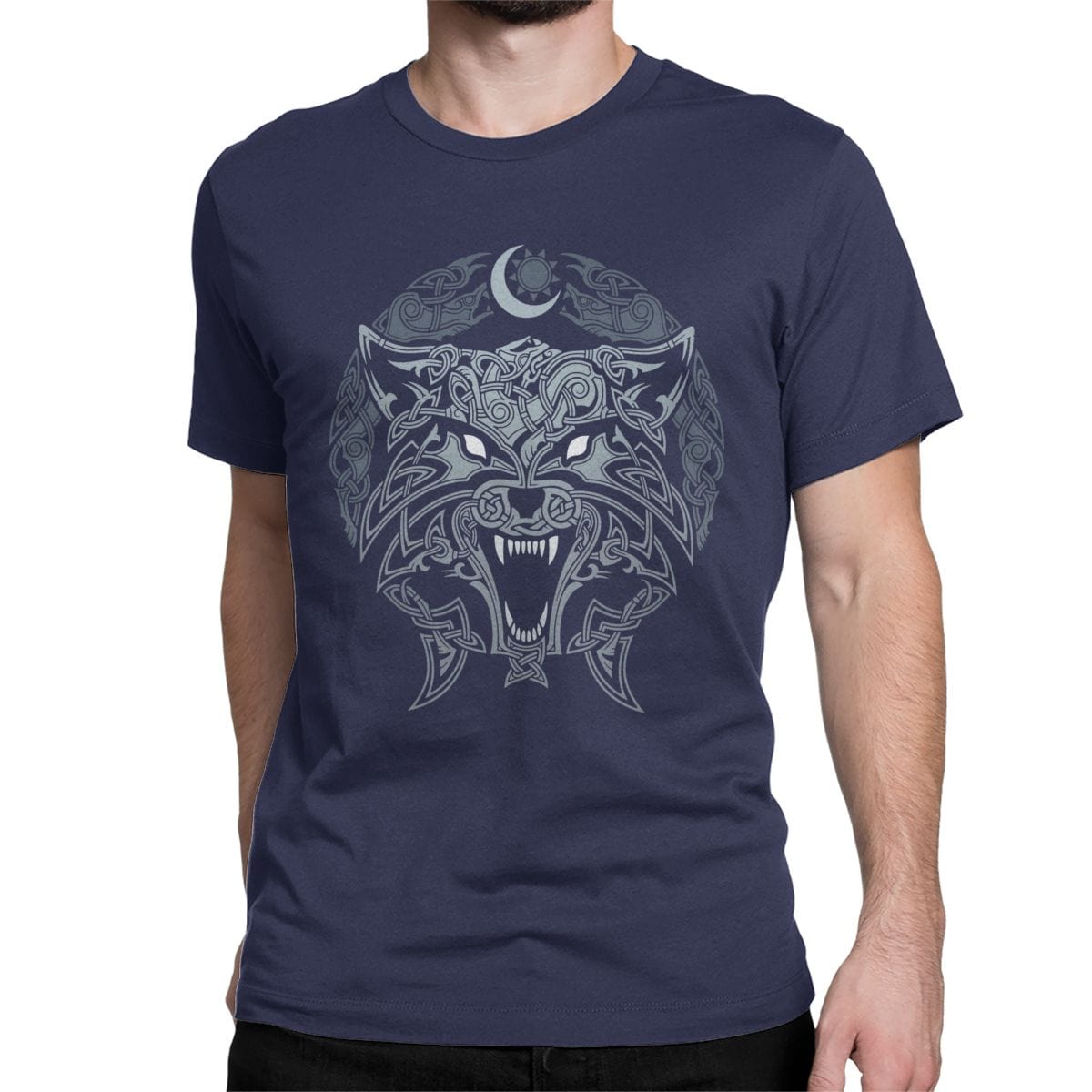 T-shirt loup Lune