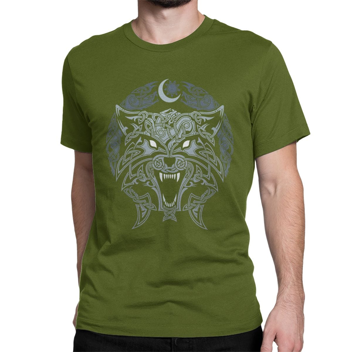 T-shirt loup Lune