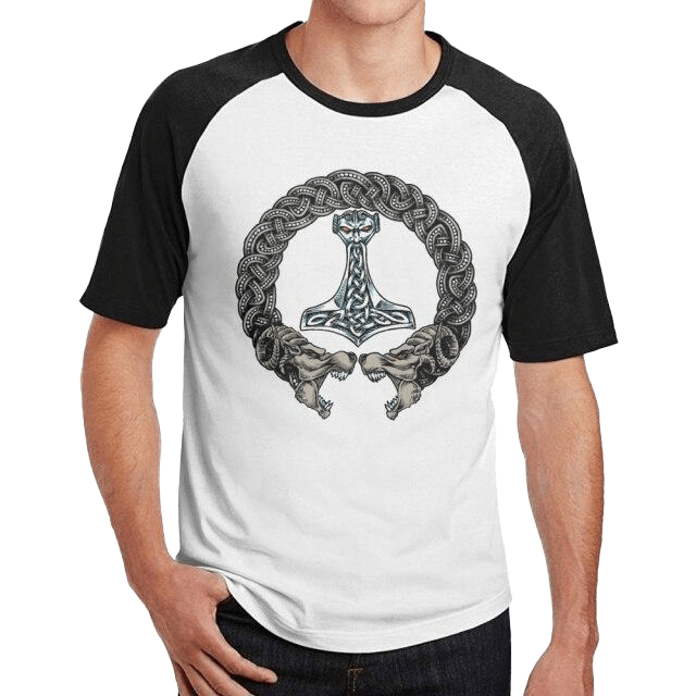 T-shirt Viking Fenrir &amp; Mjolnir Viking Shop