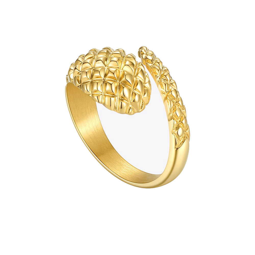 Bague Viking Serpent de Midgard