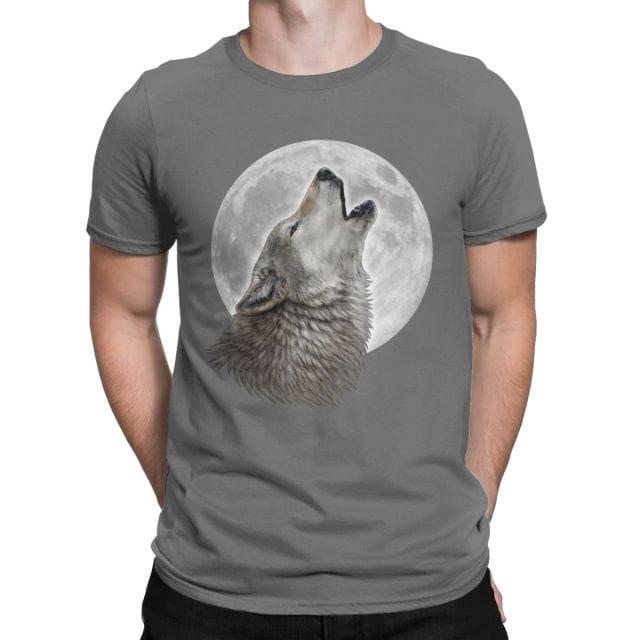 T Shirt Loup Lune Viking Shop