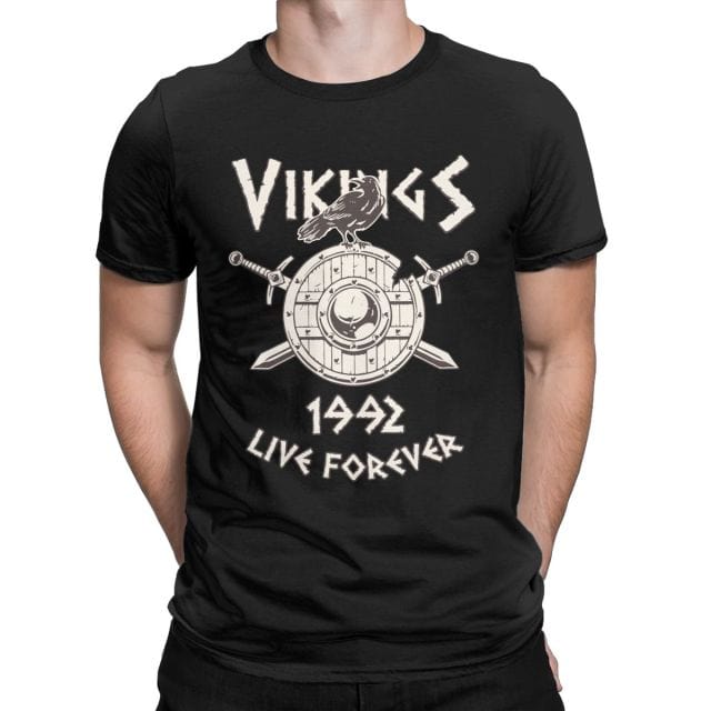 T-Shirt Viking Corbeau & Bouclier Viking Shop