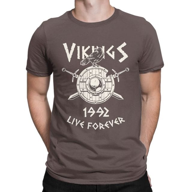 T-Shirt Viking Corbeau &amp; Bouclier Viking Shop