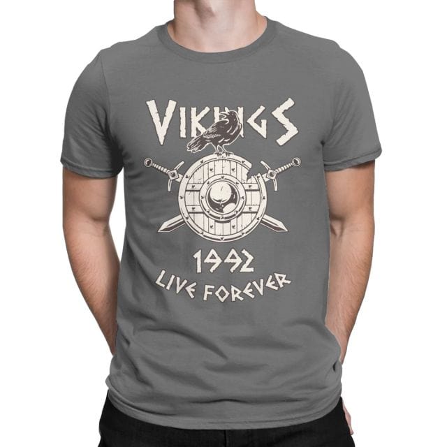 T-Shirt Viking Corbeau &amp; Bouclier Viking Shop