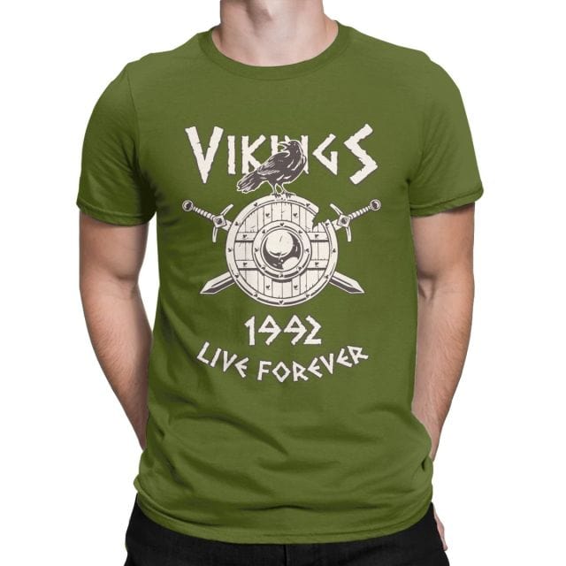 T-Shirt Viking Corbeau &amp; Bouclier Viking Shop