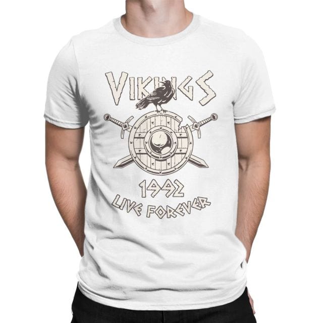 T-Shirt Viking Corbeau &amp; Bouclier Viking Shop