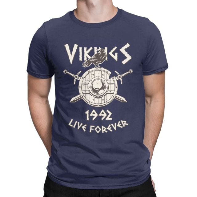 T-Shirt Viking Corbeau &amp; Bouclier Viking Shop