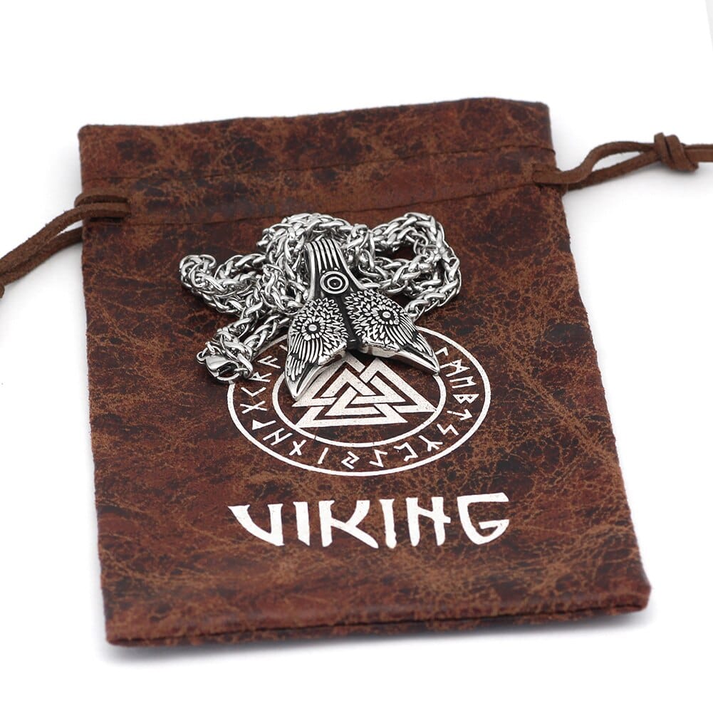 Collier Viking Hugin Et Munin Viking Shop