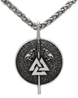 Collier Viking Valknut Et Corbeaux Viking Shop