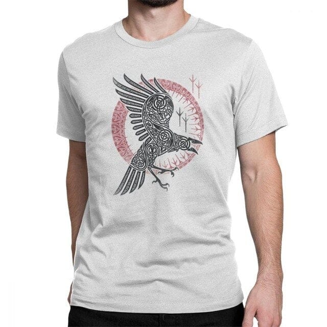 T-shirt viking corbeau