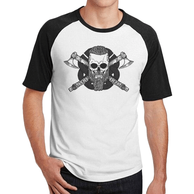 T-shirt Viking Crâne De Ragnar