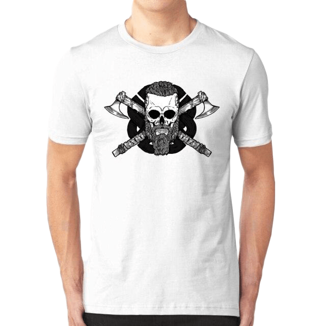 T-shirt Viking Crâne De Ragnar