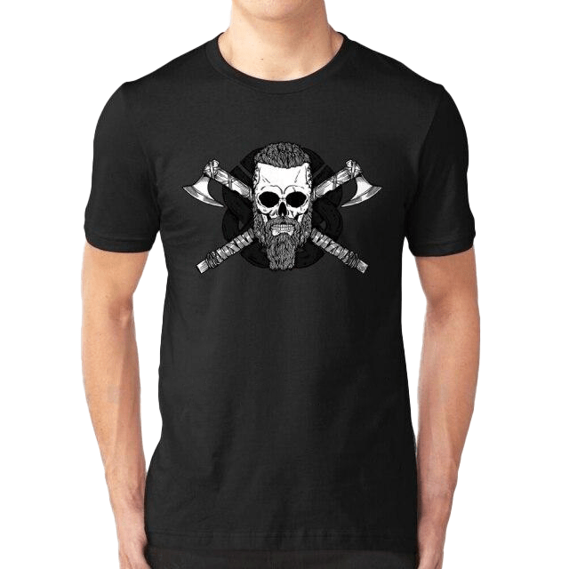 T-shirt Viking Crâne De Ragnar