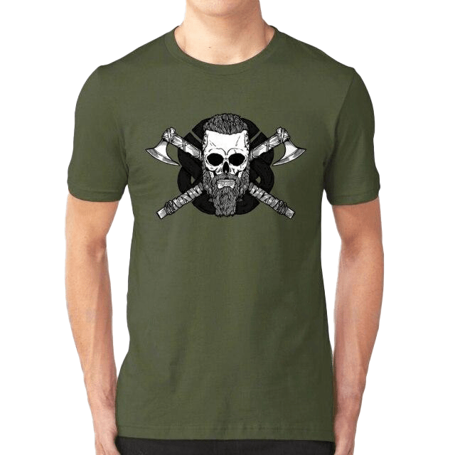 T-shirt Viking Crâne De Ragnar