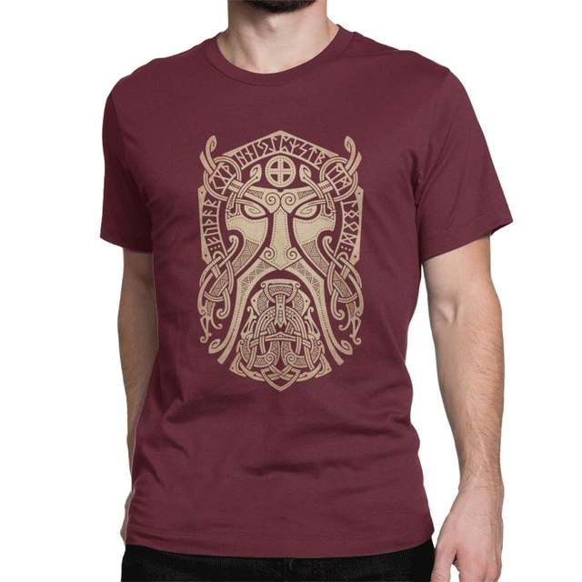 T-Shirt Tête De Mort Barbu